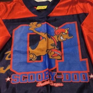 Scooby-Doo Kids Football Jersey - Red and Blue